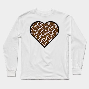 Football Heart Love Long Sleeve T-Shirt